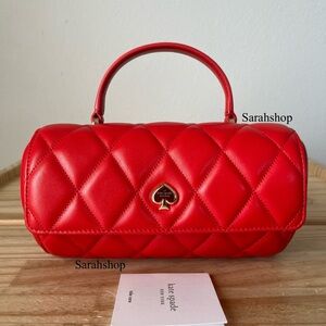 ♠️Kate Spade Heart Barrel Quilted Crossbody